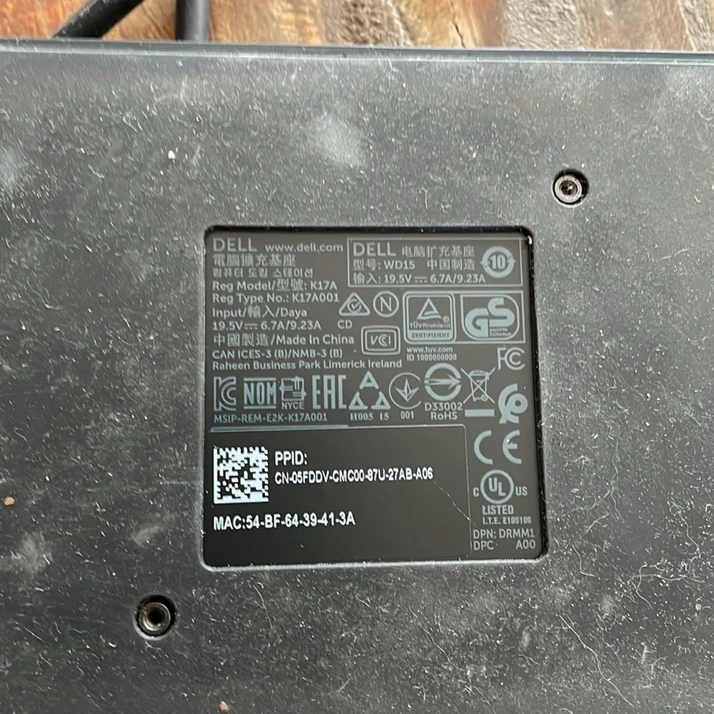 Dell WD15 docking station